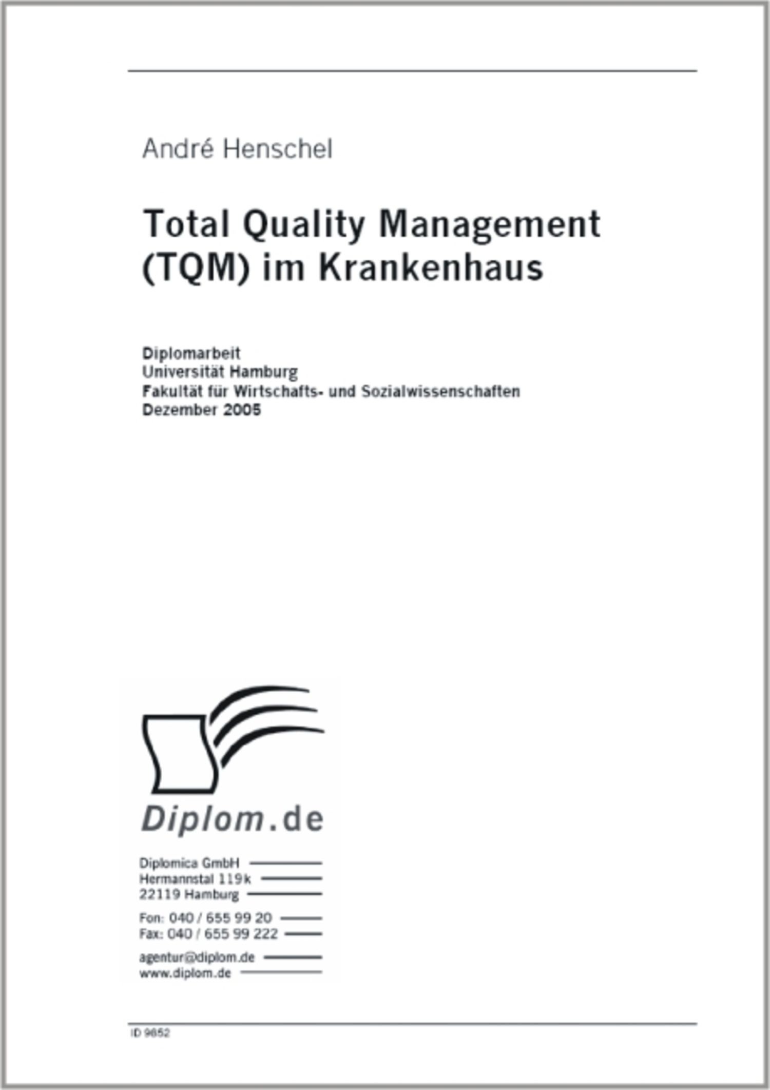 Total Quality Management (TQM) im Krankenhaus