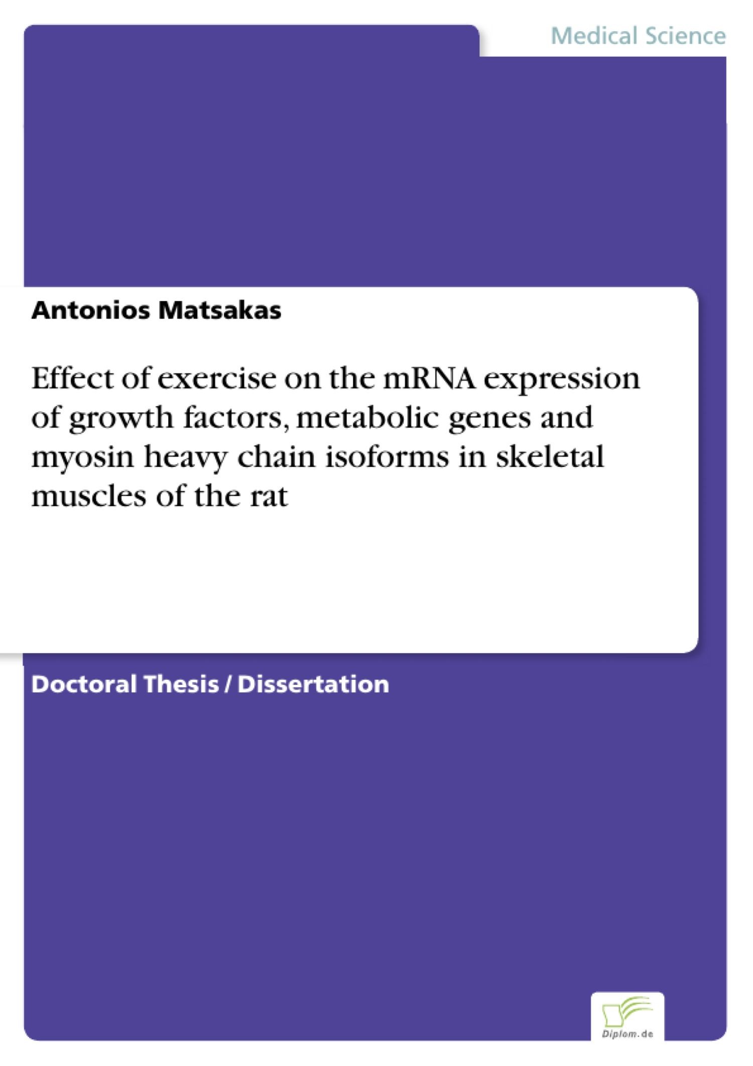 Effect of exercise on the mRNA expression of growth factors, metabolic genes and myosin heavy chain isoforms in skeletal muscles of the rat