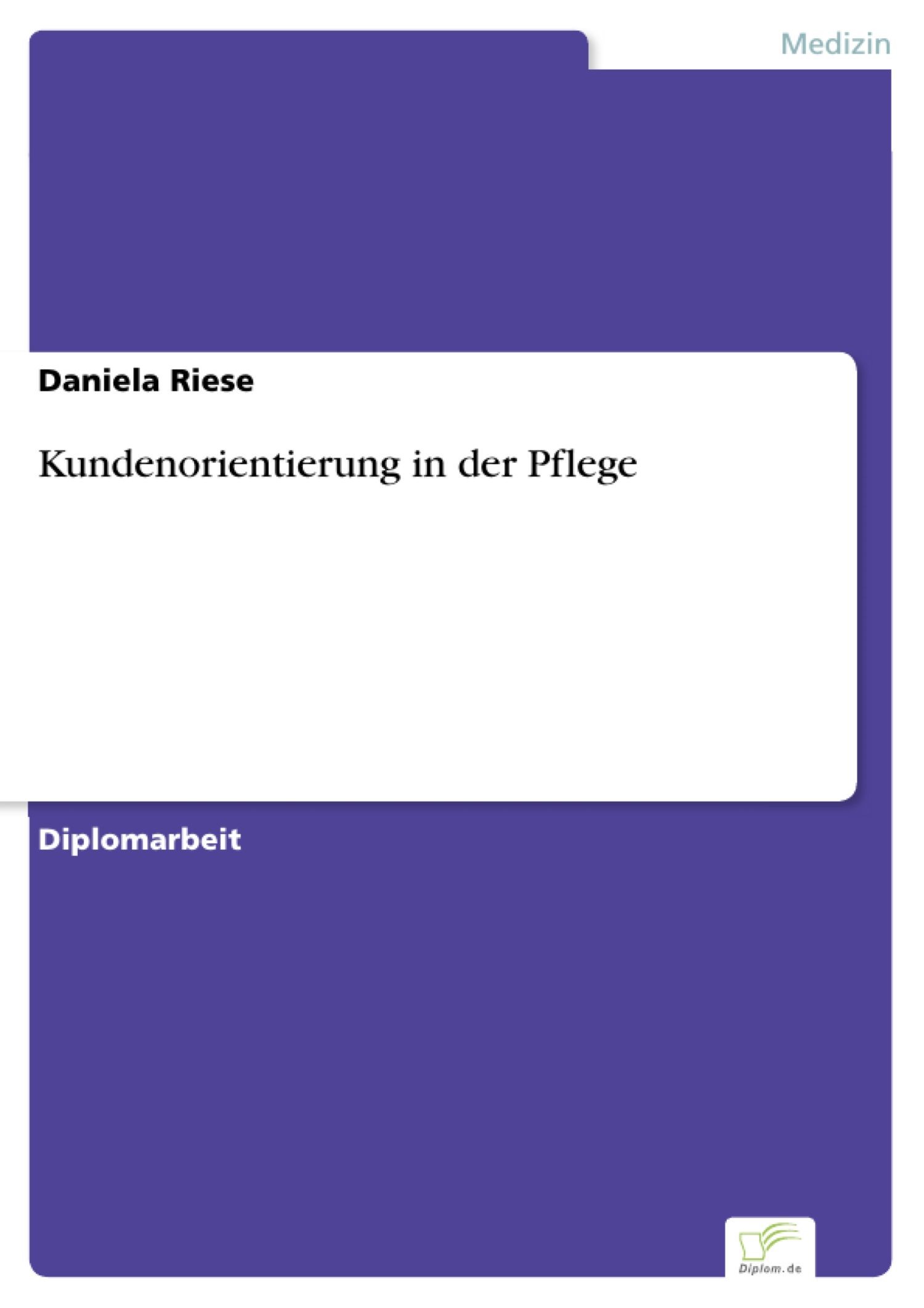 Cover Kundenorientierung in der Pflege