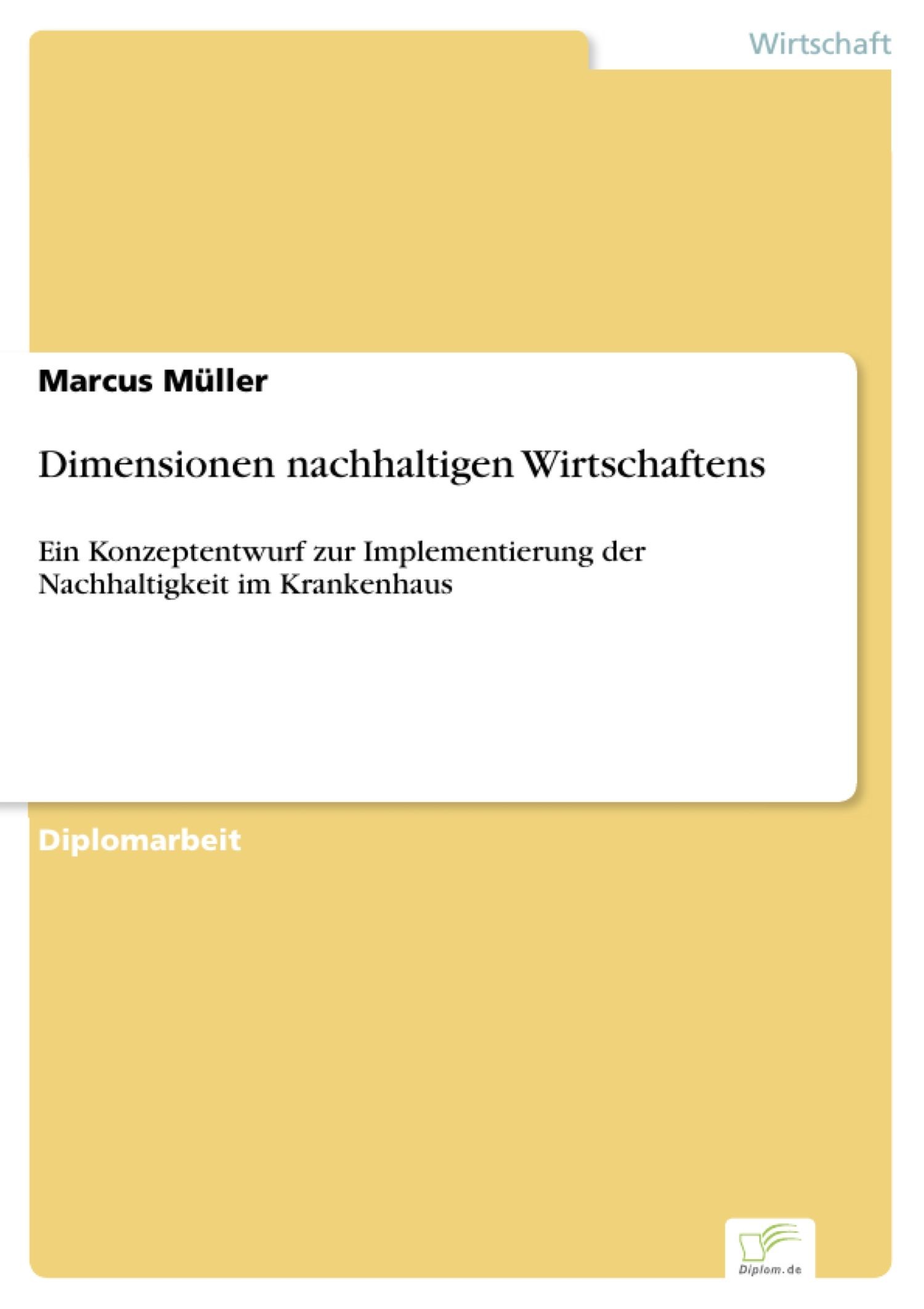 Cover Dimensionen nachhaltigen Wirtschaftens