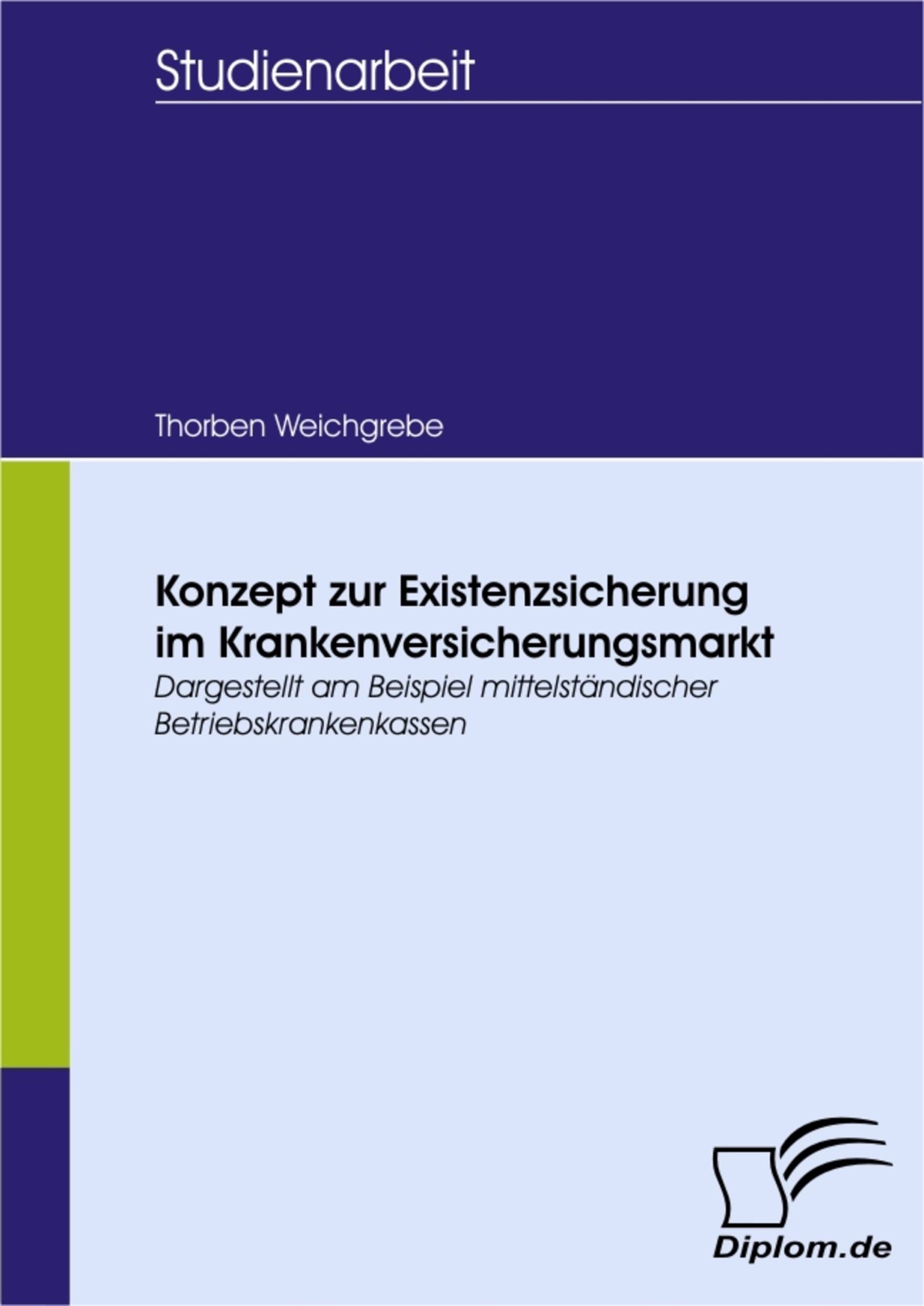 Cover Konzept zur Existenzsicherung im Krankenversicherungsmarkt