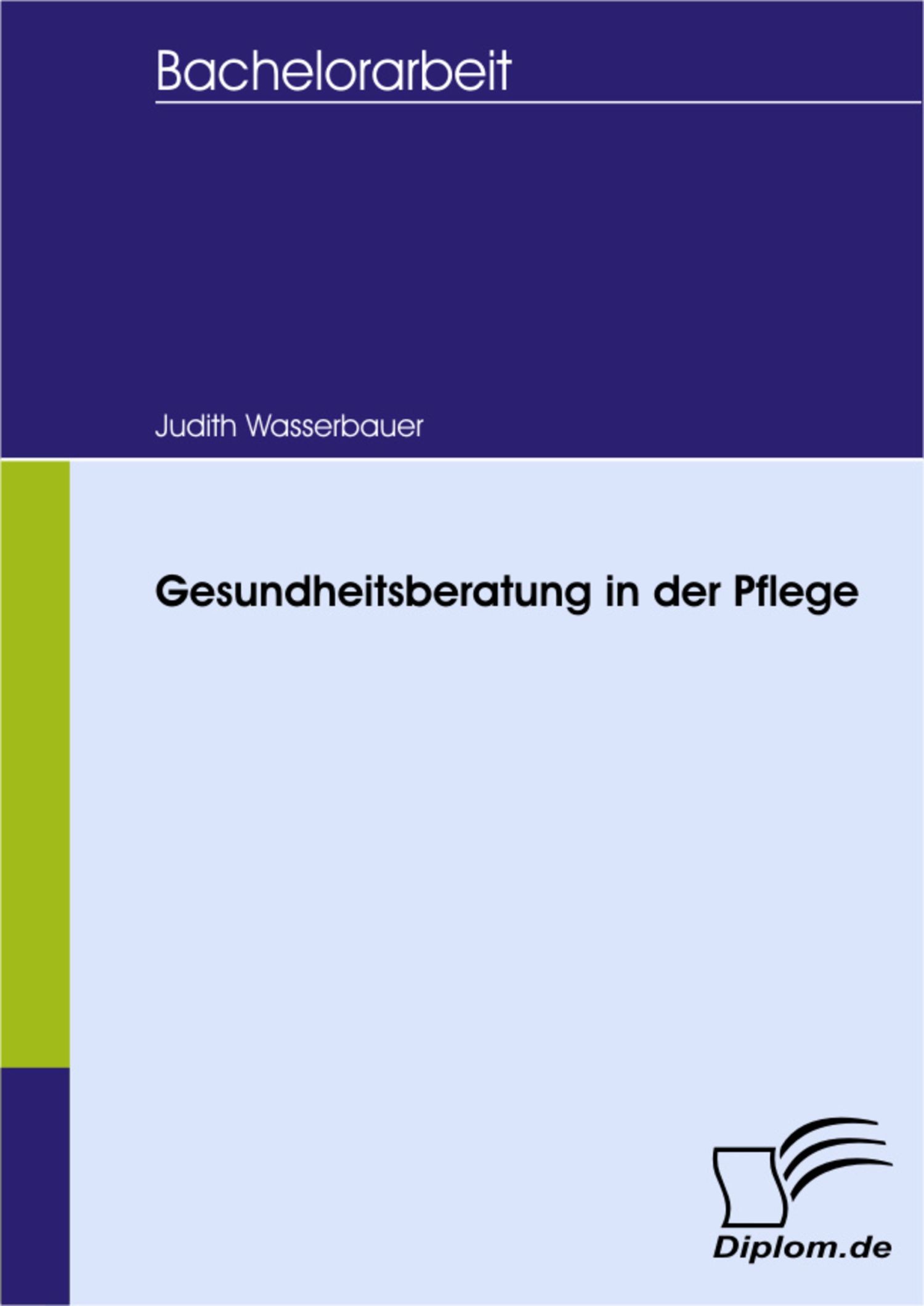 Cover Gesundheitsberatung in der Pflege