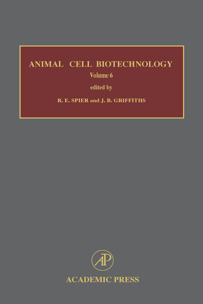 Cover Animal Cell Biotechnology