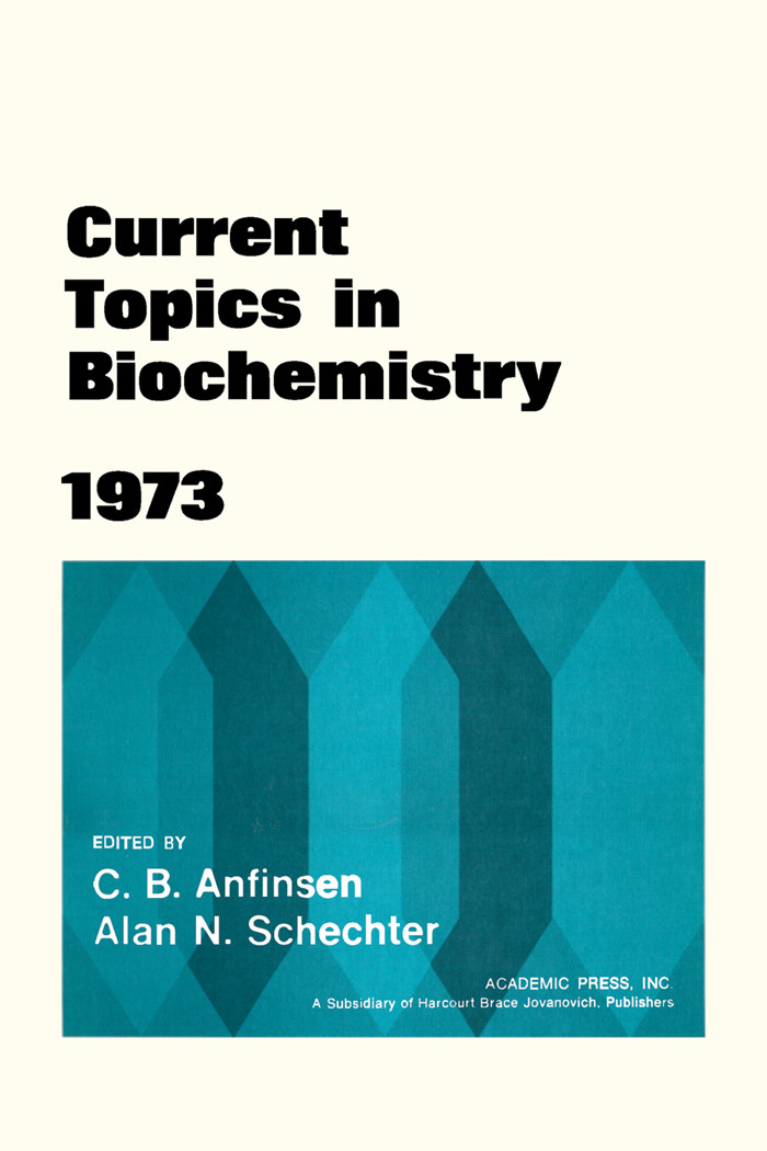 Cover Current Topics in Biochemistry 1973