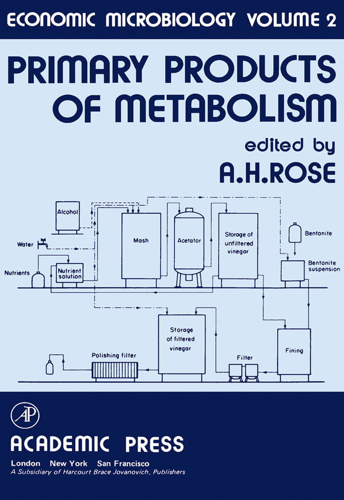 Cover Economic Microbiology: Primary Products of Metabolism