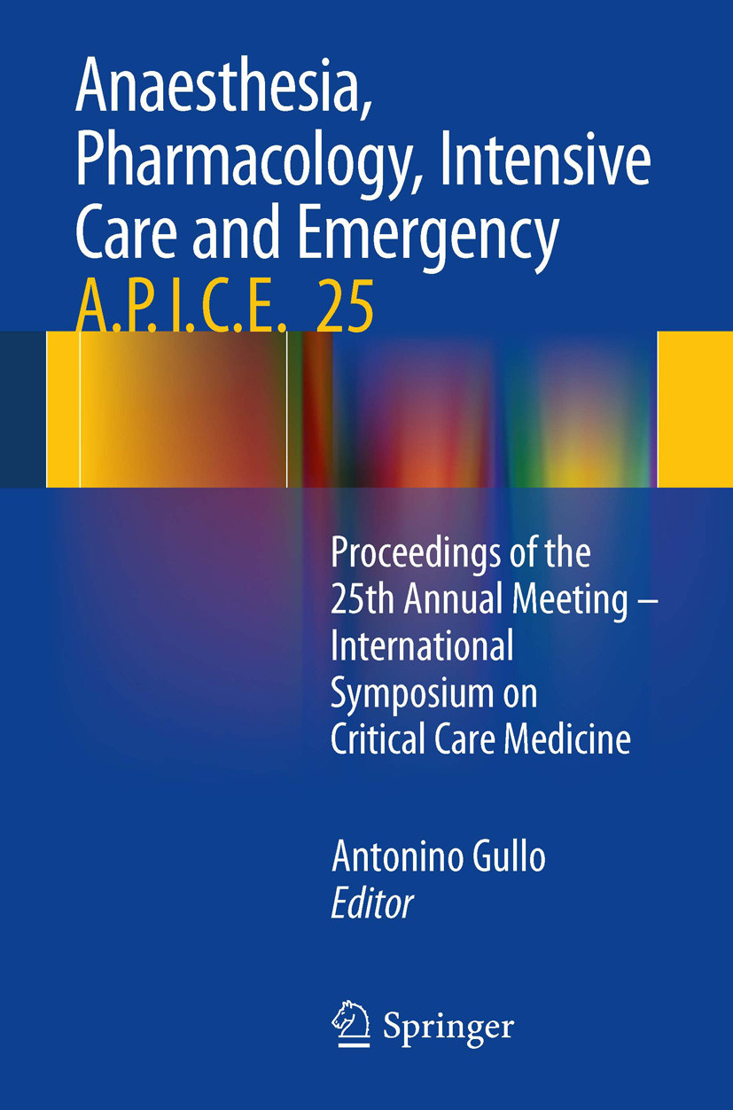 Cover Anaesthesia, Pharmacology, Intensive Care and Emergency A.P.I.C.E.