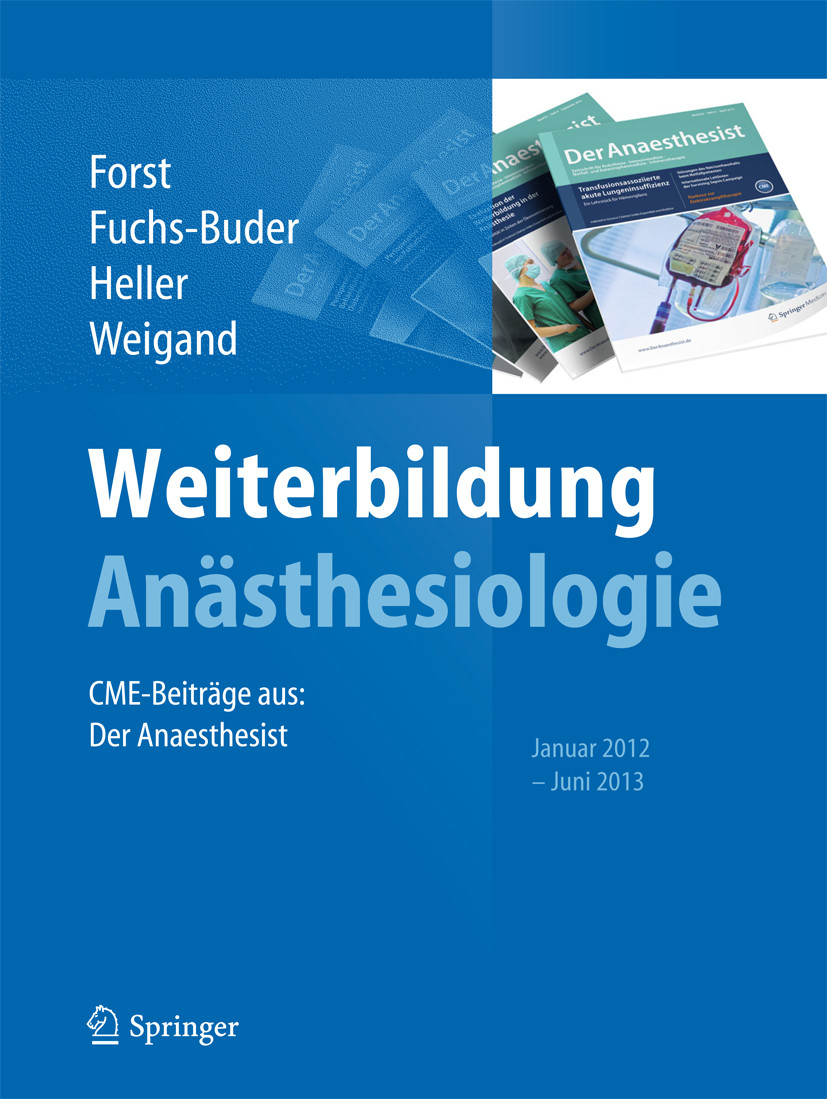 Cover Weiterbildung Anästhesiologie