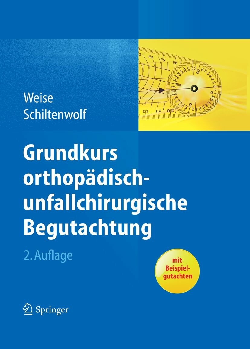 Cover Grundkurs orthopädisch-unfallchirurgische Begutachtung