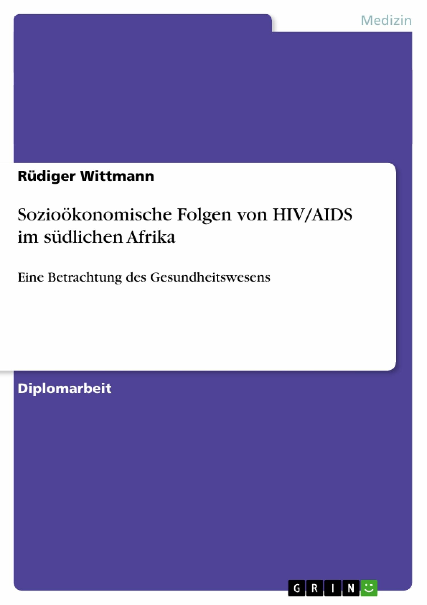 Sozioökonomische Folgen von HIV/AIDS im südlichen Afrika