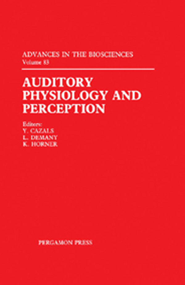 Cover Auditory Physiology and Perception