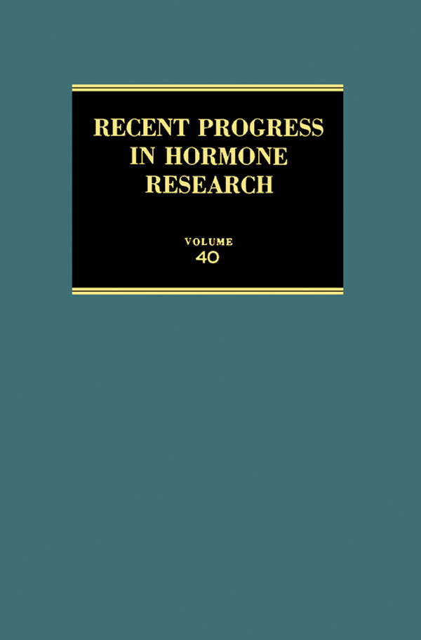 Cover Recent Progress in Hormone Research