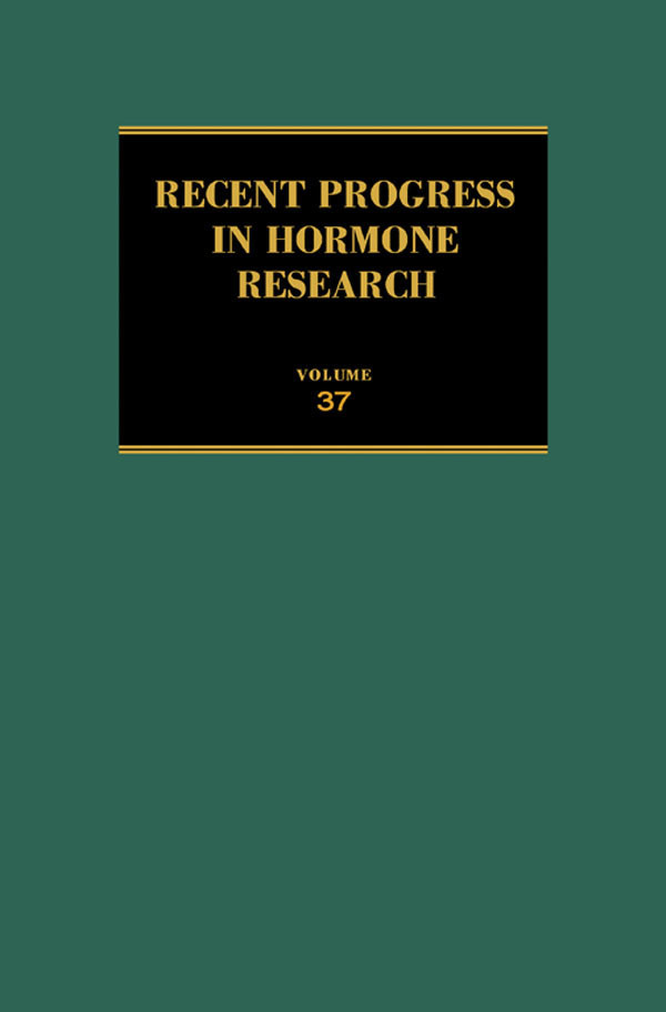 Cover Recent Progress in Hormone Research