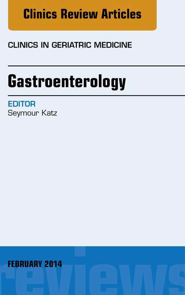 Cover Gastroenterology, An Issue of Clinics in Geratric Medicine,