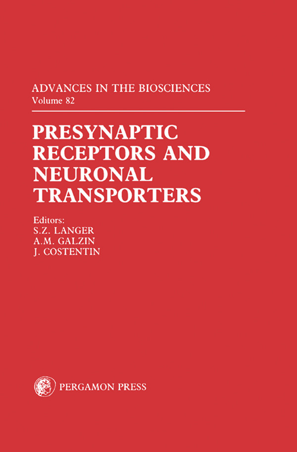 Cover Presynaptic Receptors and Neuronal Transporters