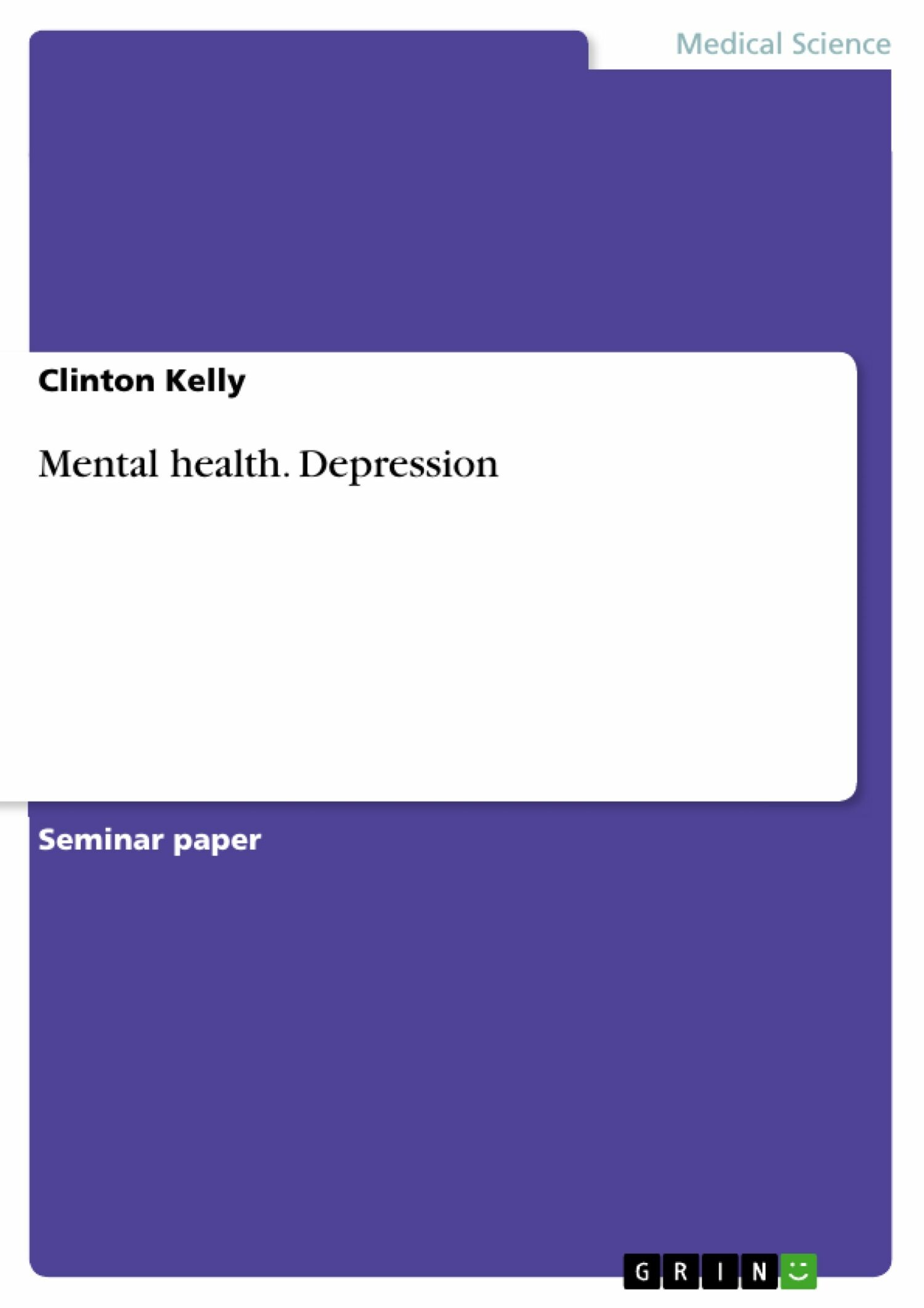 Mental health. Depression