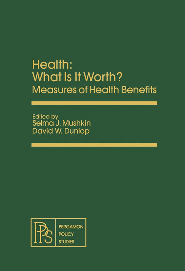 Health: What Is It Worth?