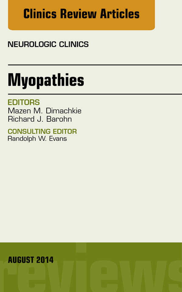 Cover Myopathies, An Issue of Neurologic Clinics,