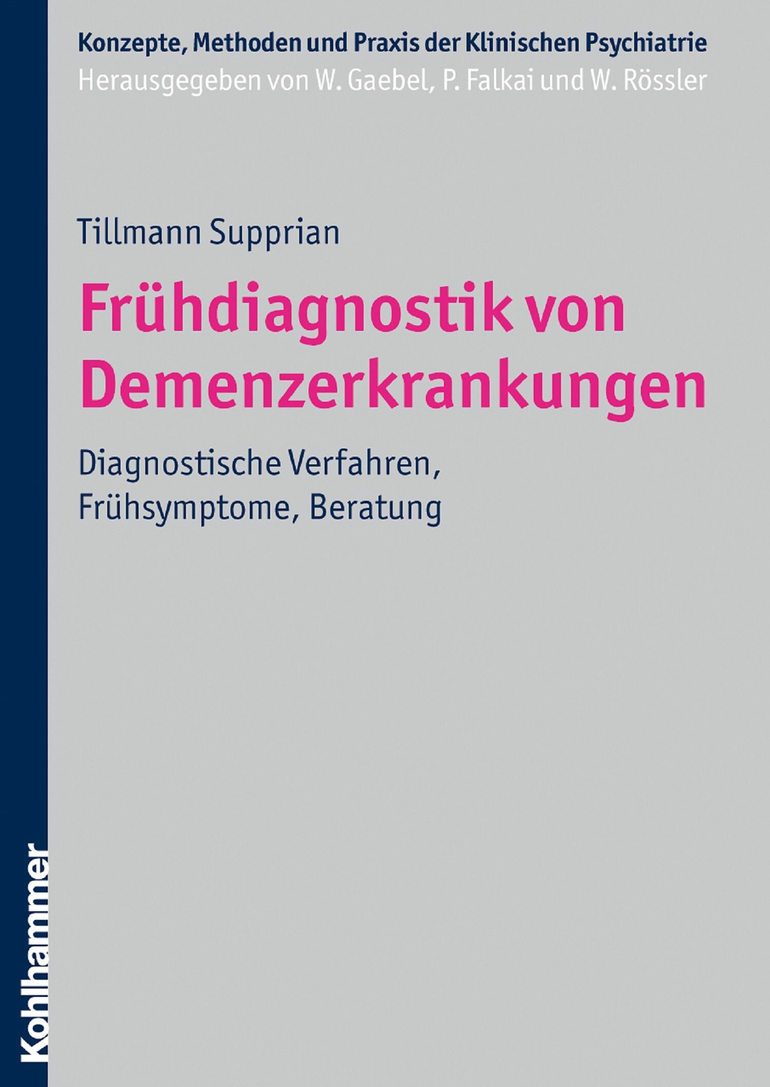Cover Frühdiagnostik von Demenzerkrankungen