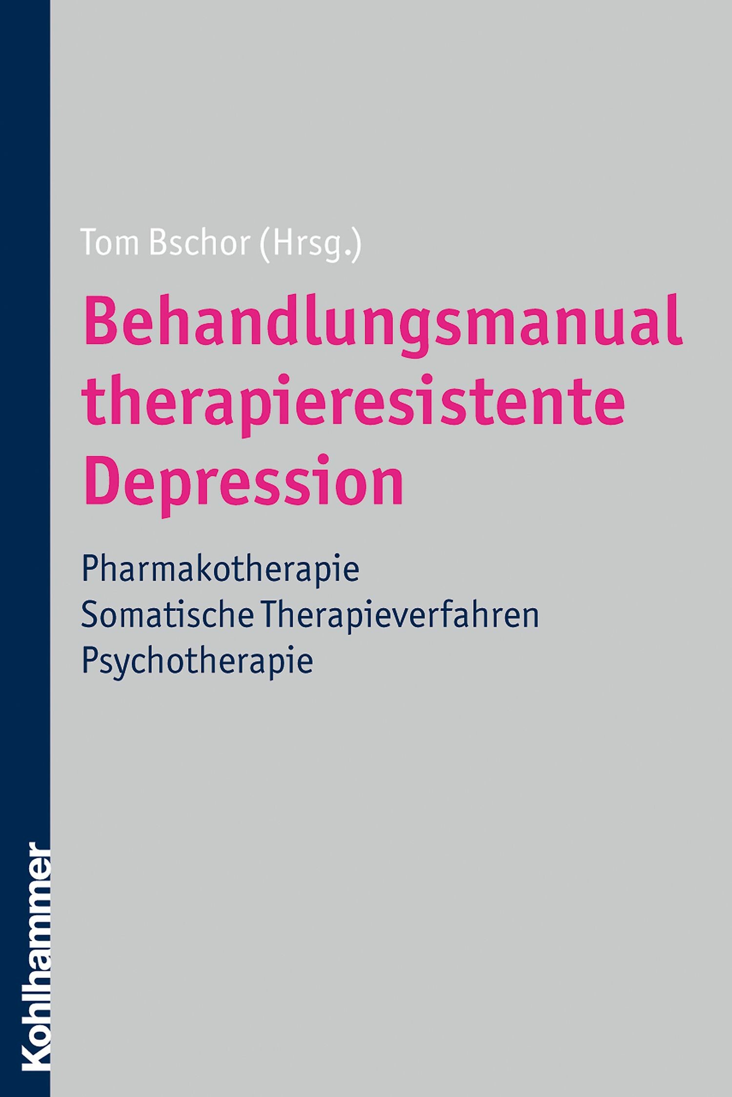 Cover Behandlungsmanual therapieresistente Depression