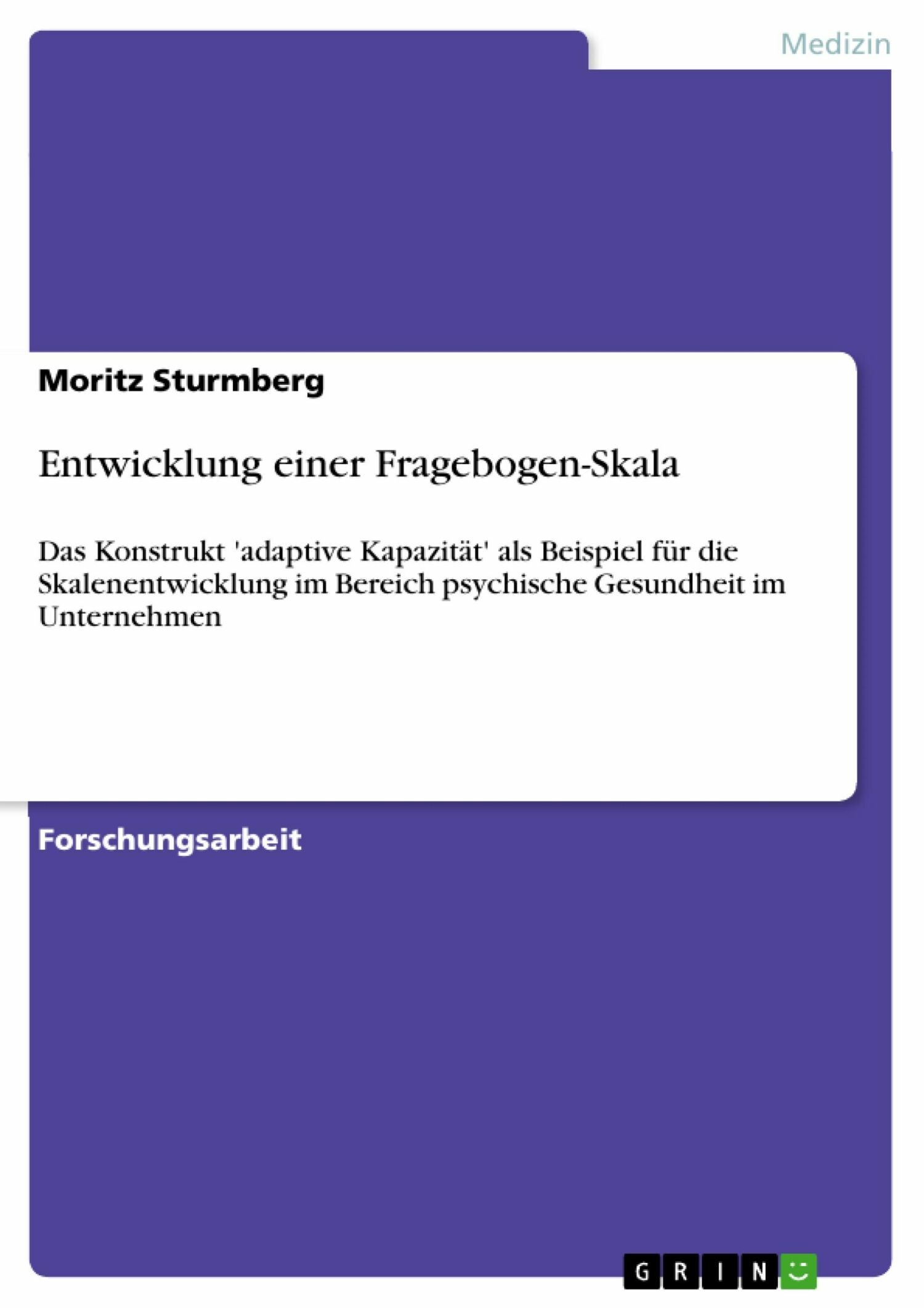 Entwicklung einer Fragebogen-Skala