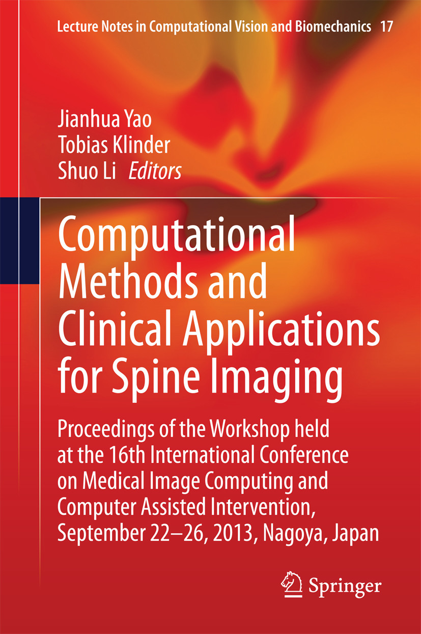 Cover Computational Methods and Clinical Applications for Spine Imaging