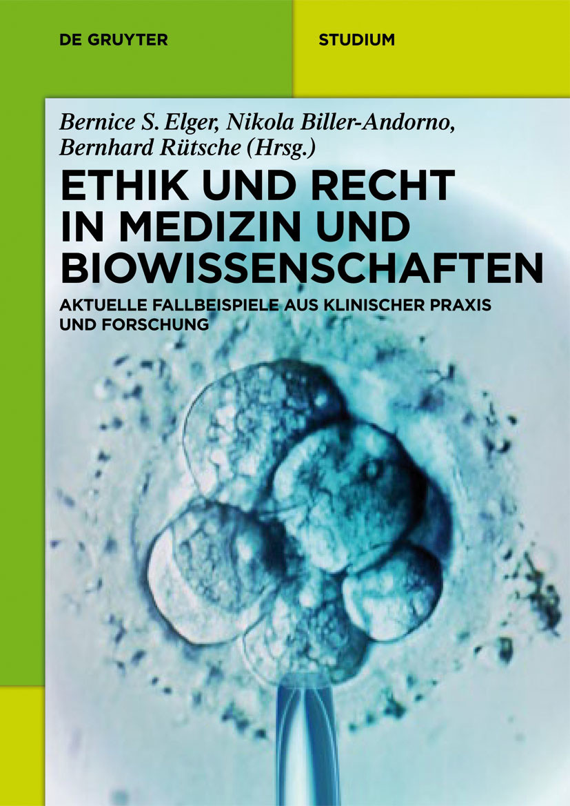 Cover Ethik und Recht in Medizin und Biowissenschaften