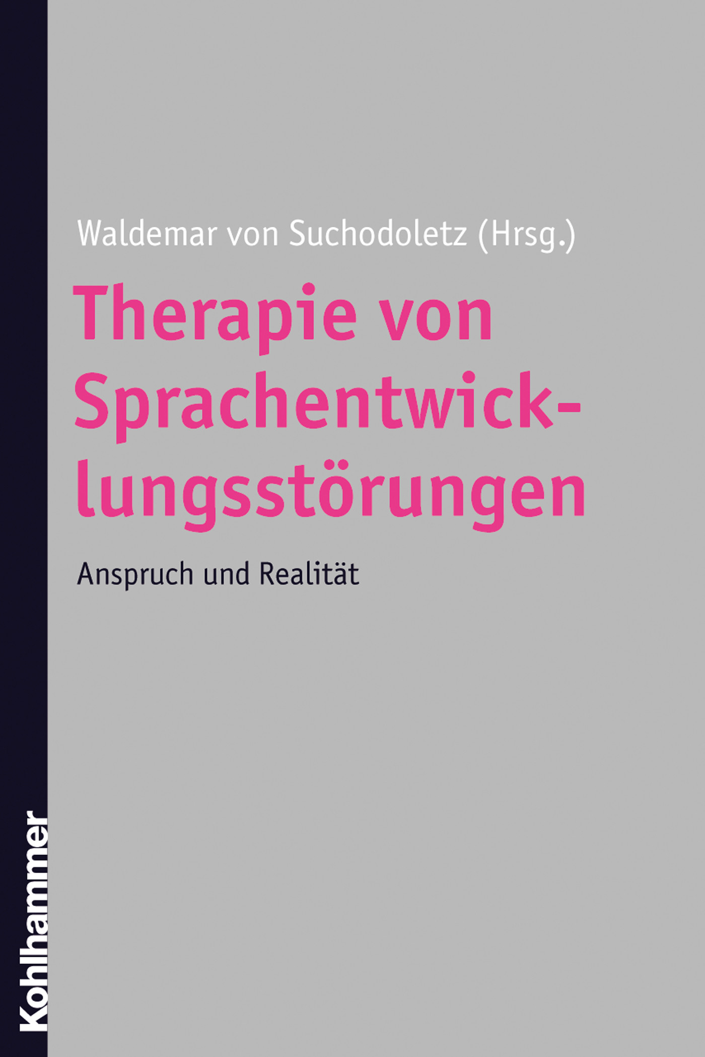 Cover Therapie von Sprachentwicklungsstörungen