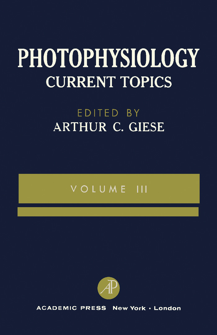 Cover Photophysiology