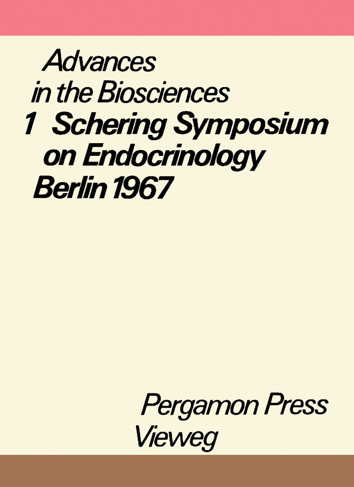 Schering Symposium on Endocrinology, Berlin, May 26 to 27, 1967