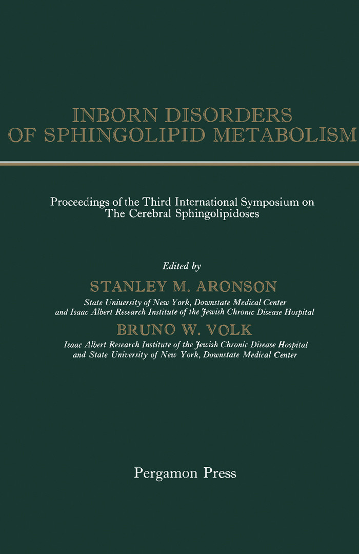 Inborn Disorders of Sphingolipid Metabolism