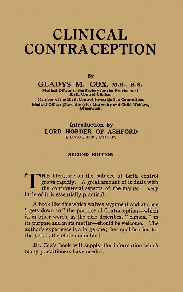 Cover Clinical Contraception