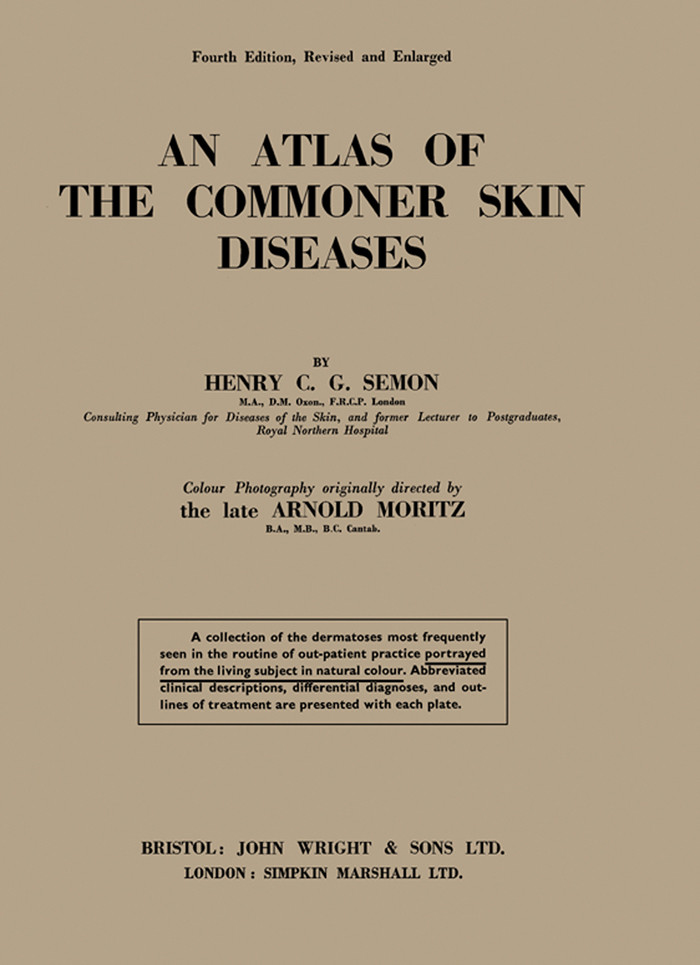Cover An Atlas of the Commoner Skin Diseases
