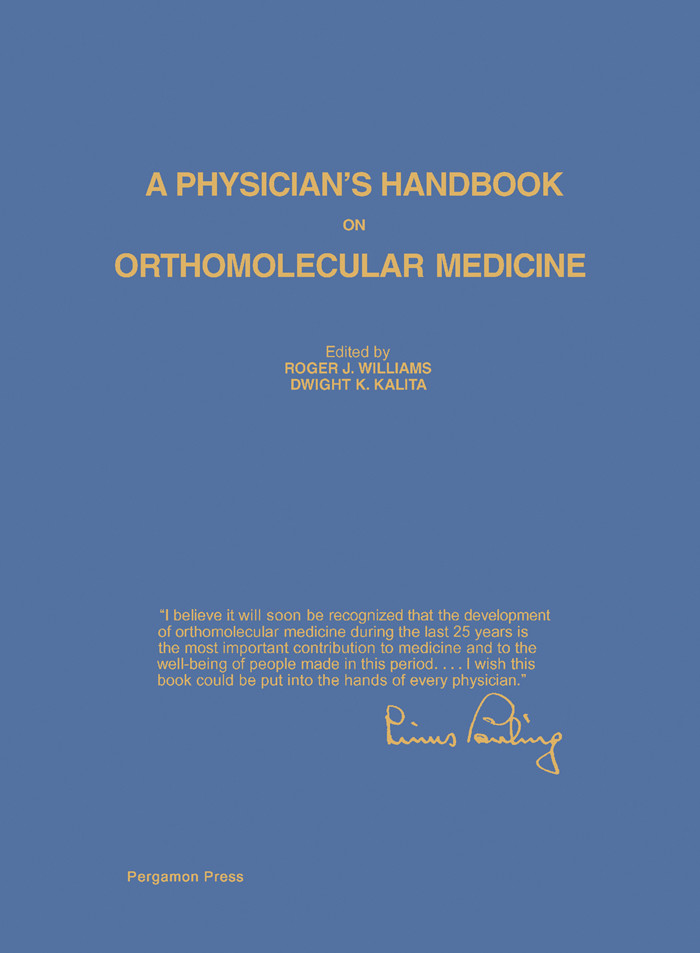 Cover A Physician's Handbook on Orthomolecular Medicine
