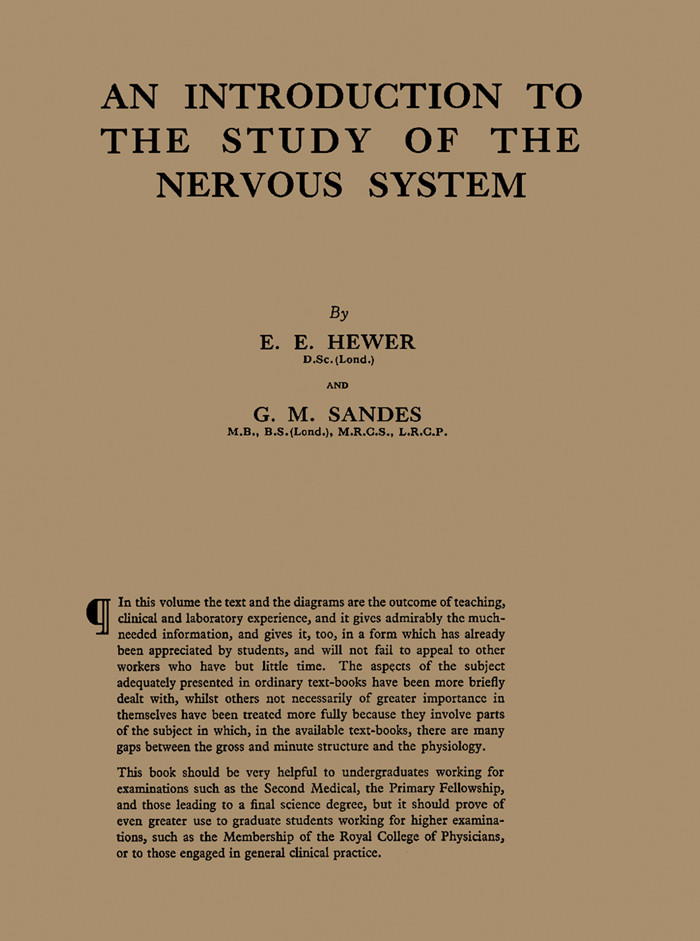 An Introduction to the Study of the Nervous System