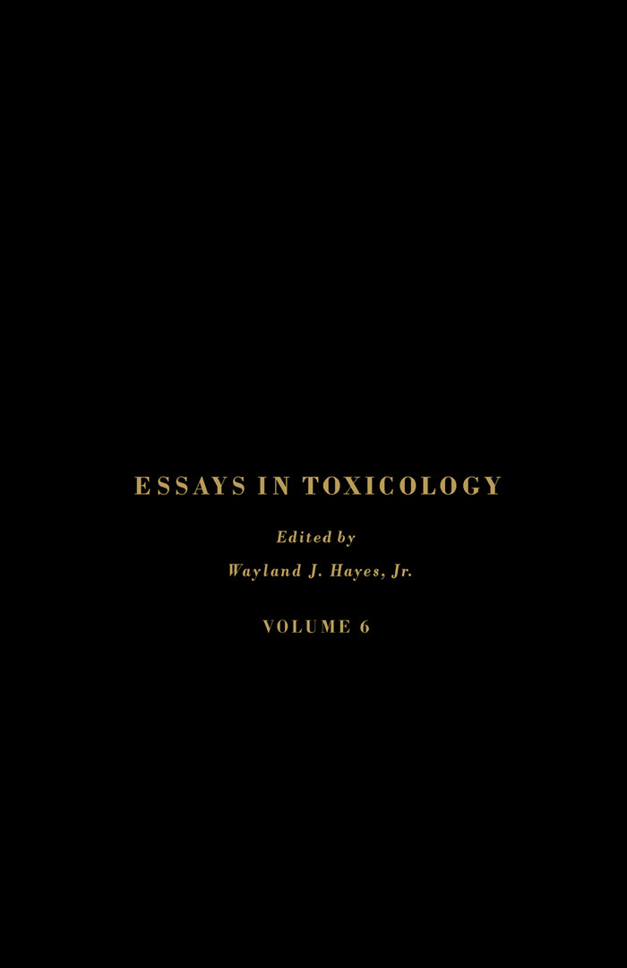 Essays in Toxicology