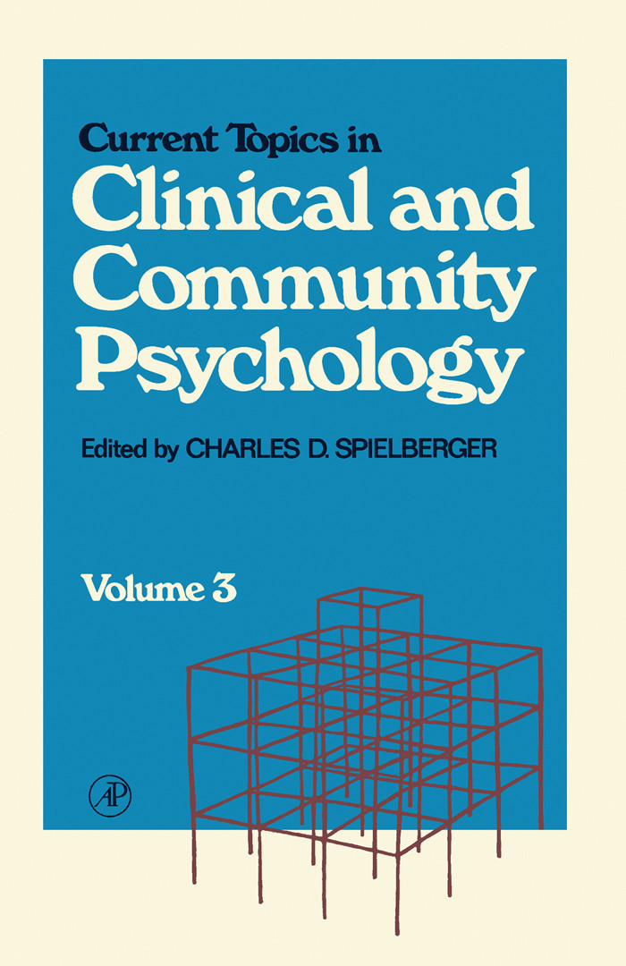 Cover Current Topics in Clinical and Community Psychology