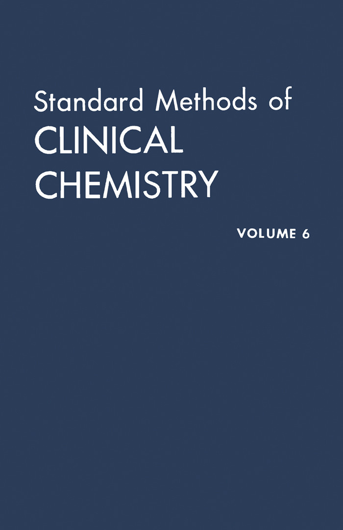Cover Standard Methods of Clinical Chemistry