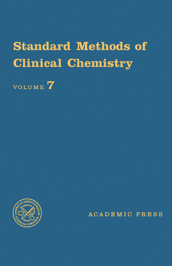 Cover Standard Methods of Clinical Chemistry