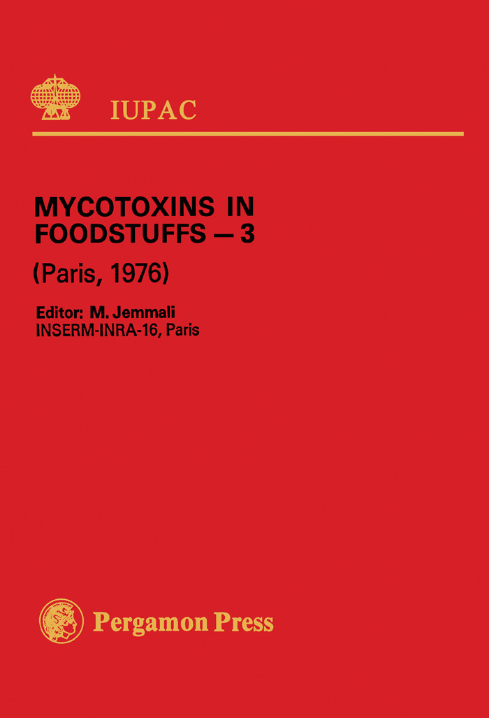 Cover Mycotoxins in Foodstuffs - 3