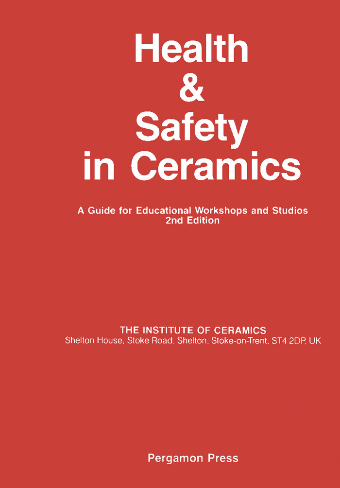Cover Health and Safety in Ceramics