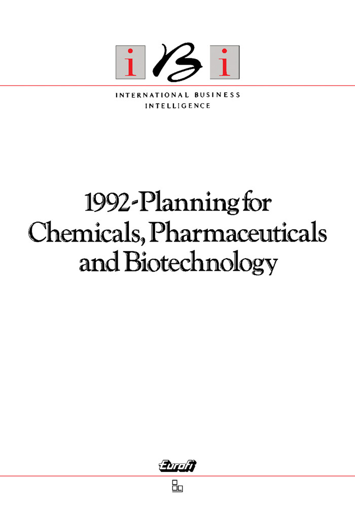 1992-Planning for Chemicals, Pharmaceuticals and Biotechnology