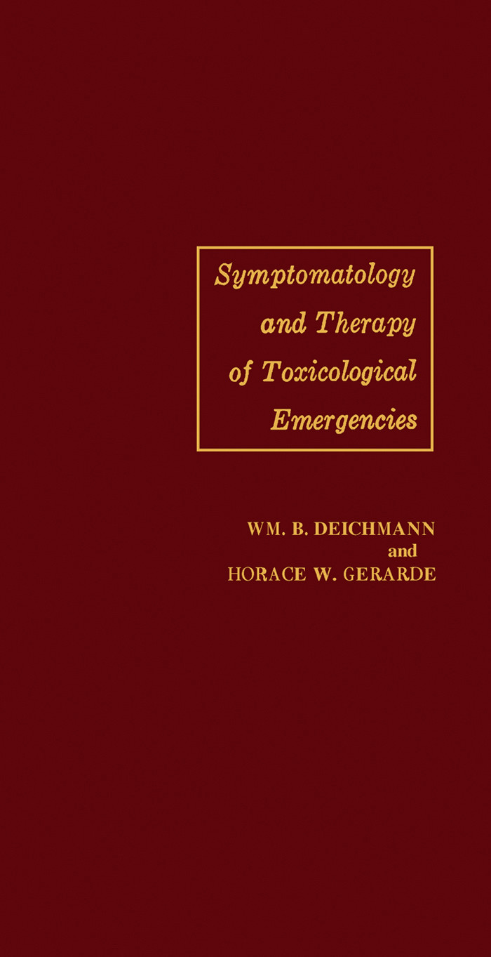 Cover Symptomatology and Therapy of Toxicological Emergencies