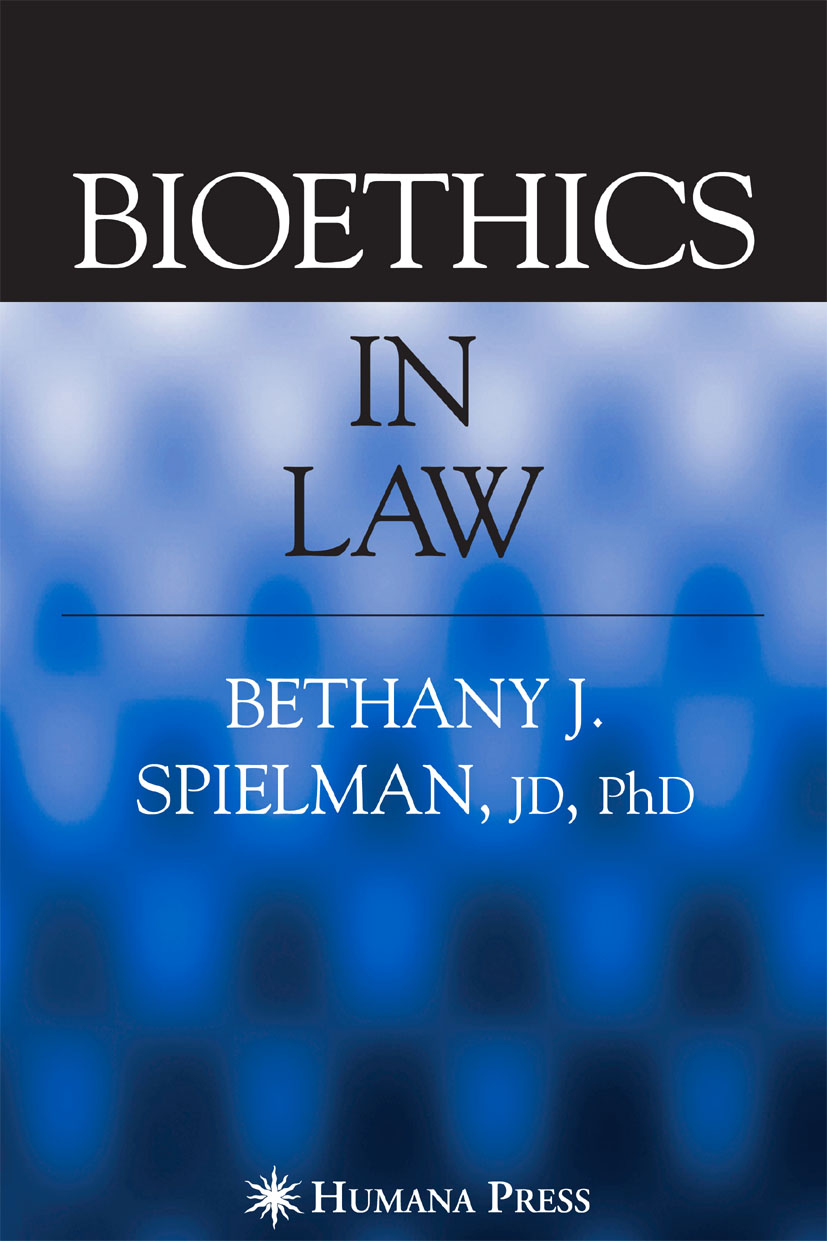 Cover Bioethics in Law