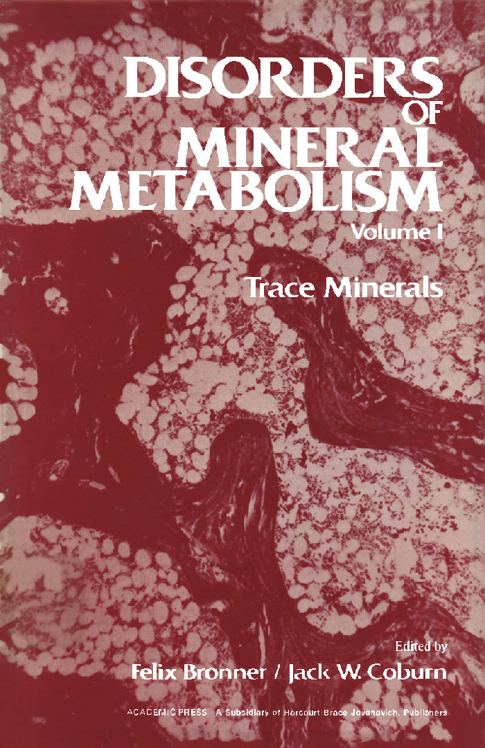 Cover Disorders of Mineral Metabolism