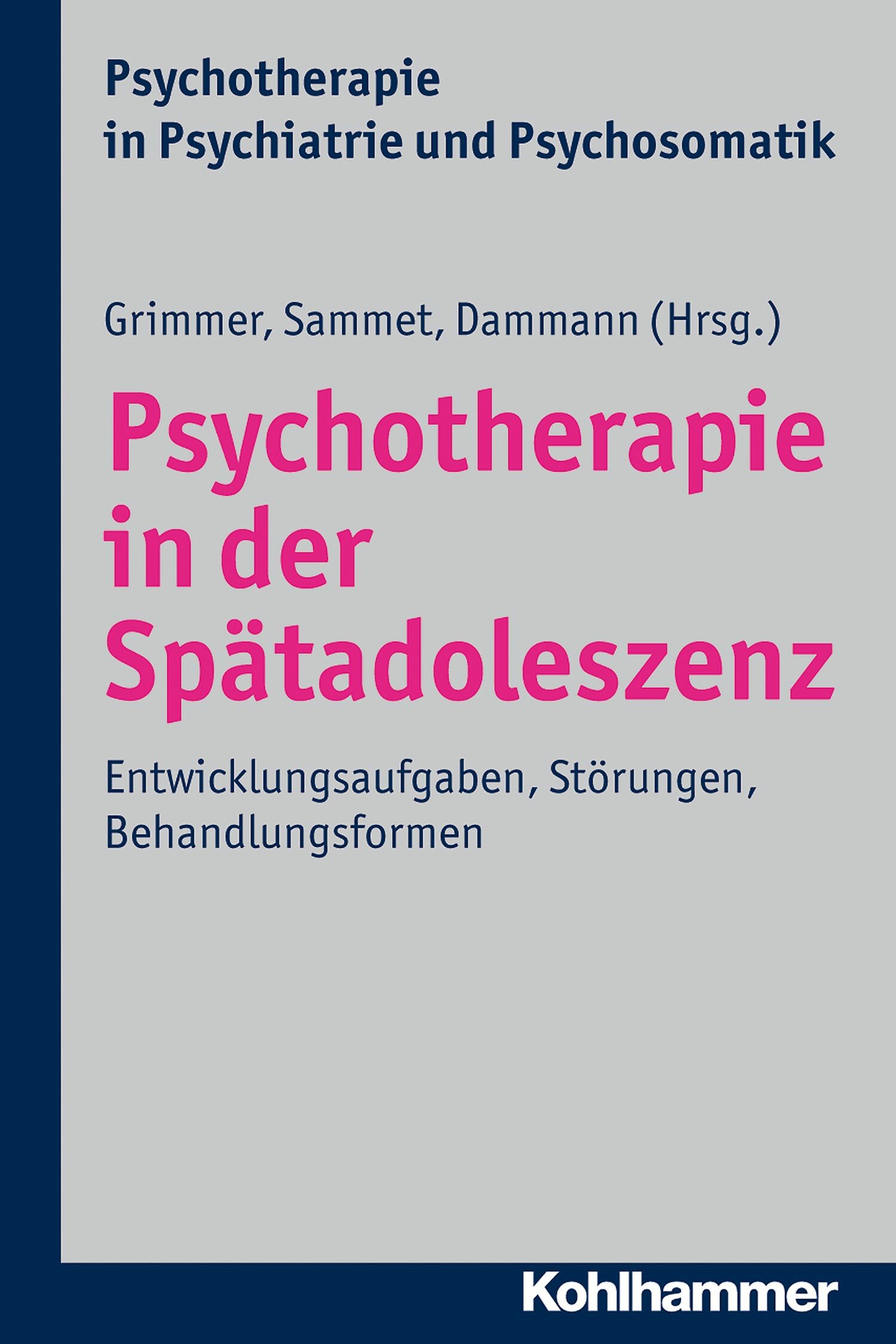 Cover Psychotherapie in der Spätadoleszenz