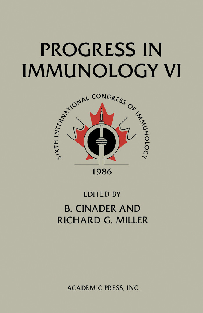 Cover Progress in Immunology VI