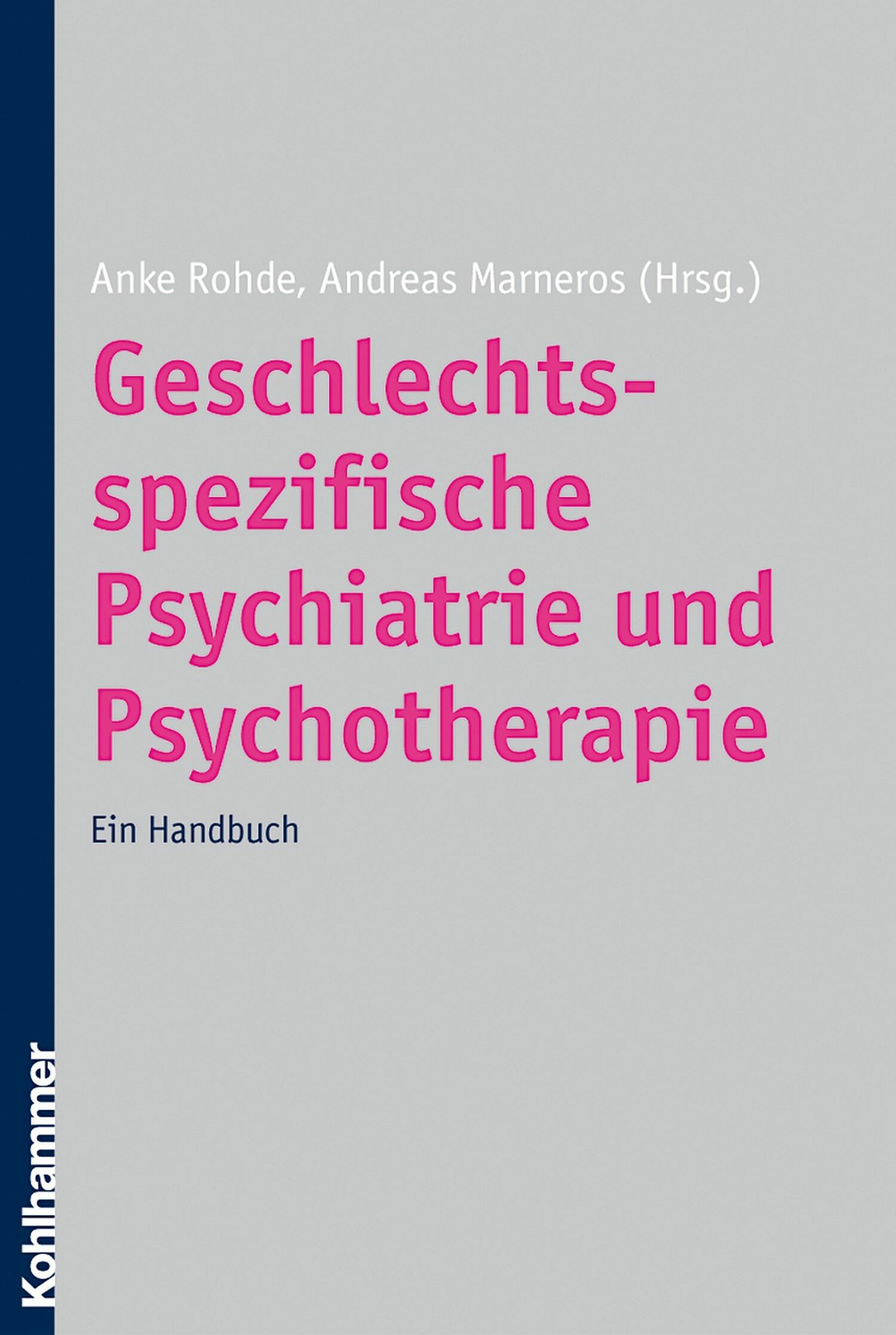 Cover Geschlechtsspezifische Psychiatrie und Psychotherapie