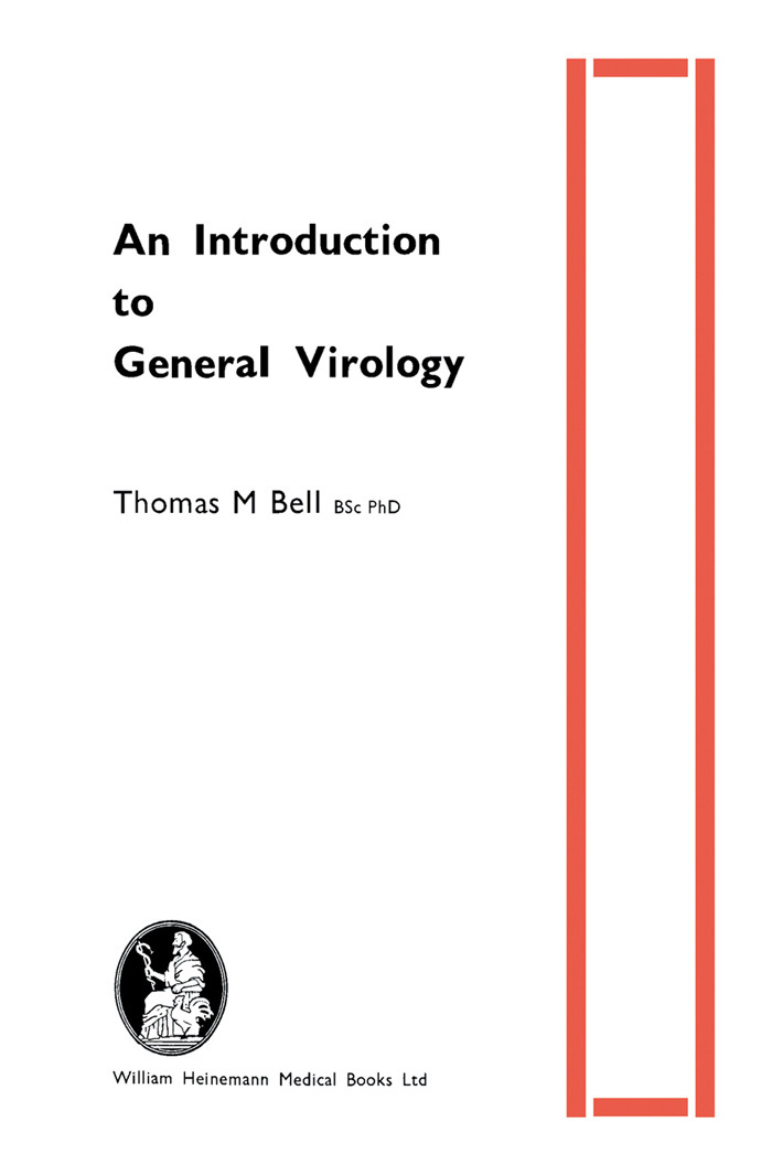 Cover An Introduction to General Virology