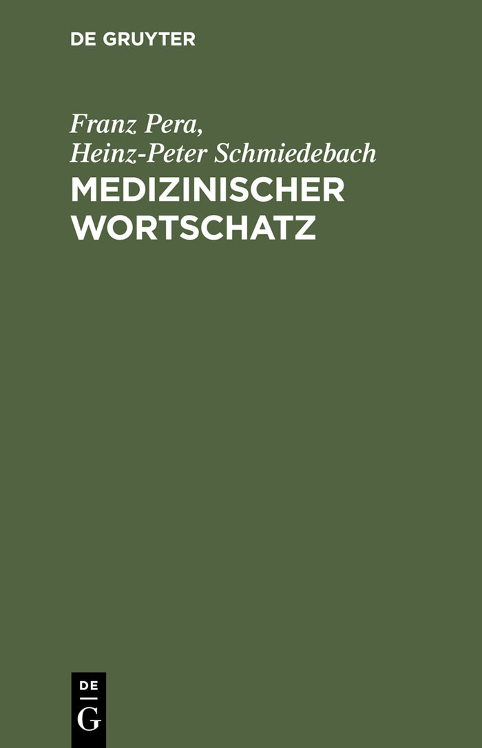 Cover Medizinischer Wortschatz