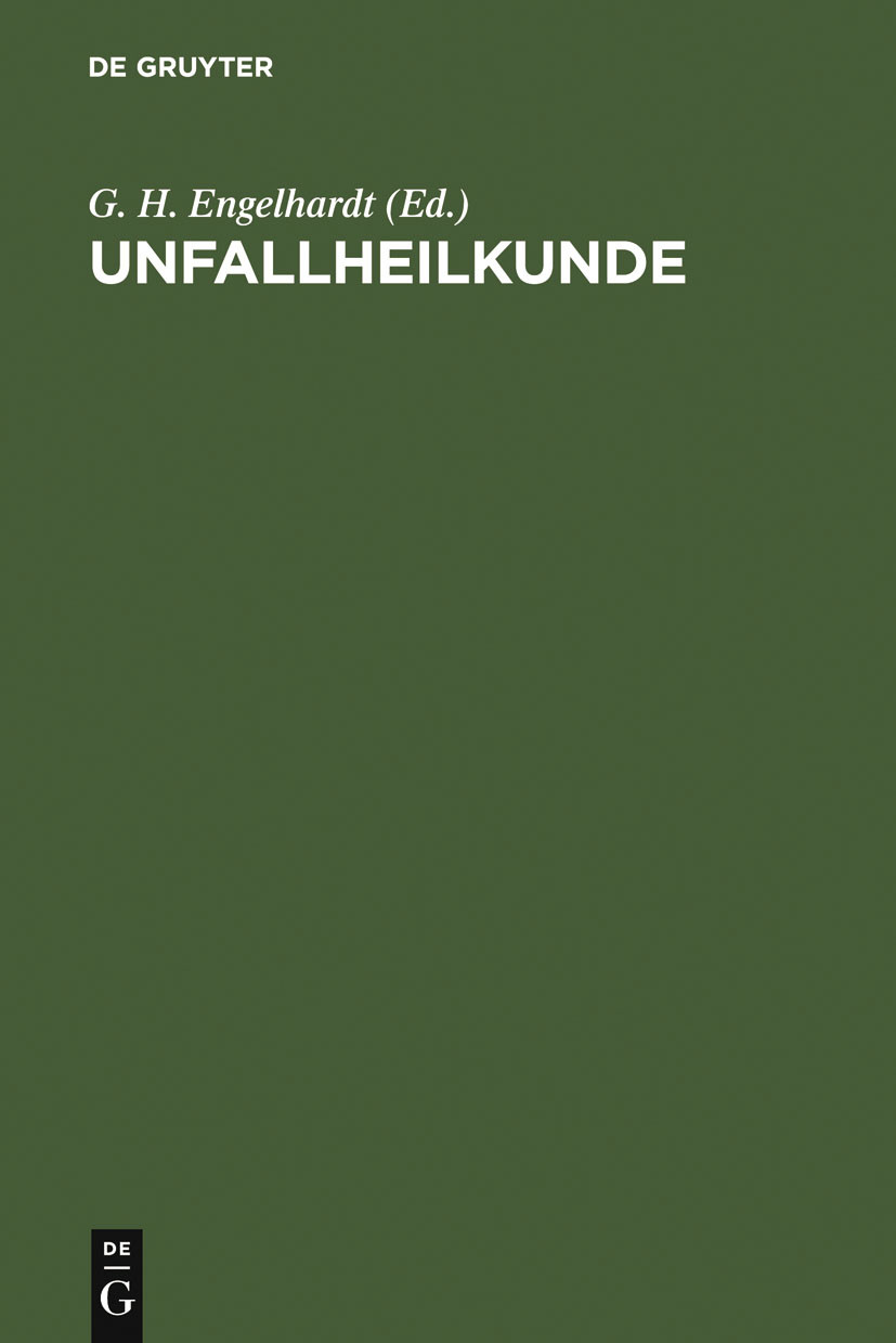 Cover Unfallheilkunde